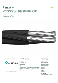 Aerial bundled aluminium power cable for overhead distribution