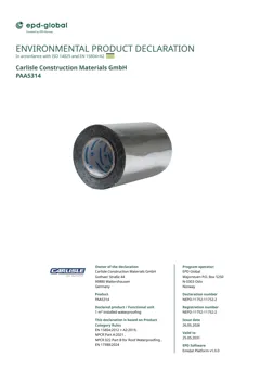 Butyl tape for barrier against moisture ingress and water vapor