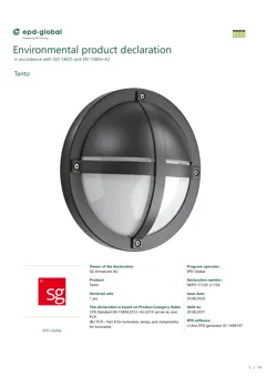 Aluminium wall luminaire, polycarbonate diffuser