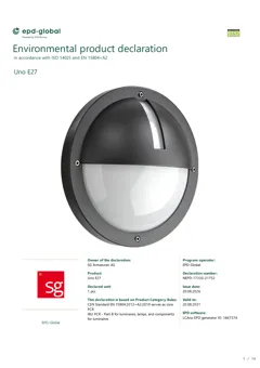 Aluminium wall luminaire, polycarbonate diffuser