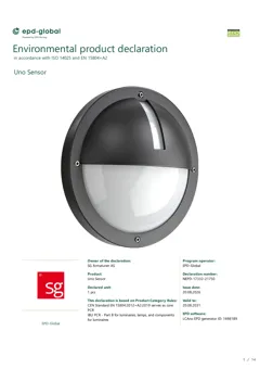 Aluminium wall luminaire, polycarbonate diffuser