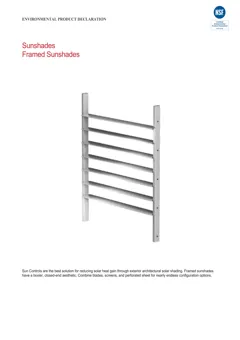 Aluminium sun control shed